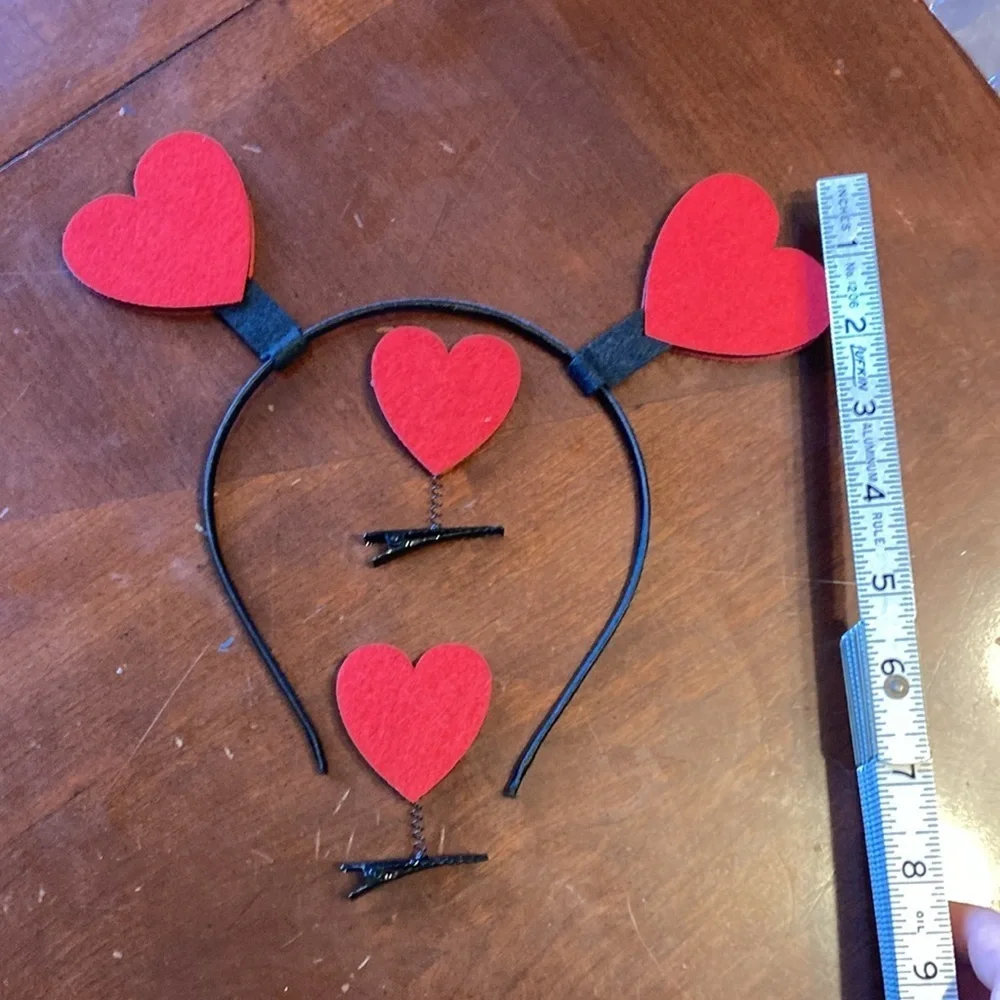3PCS Heart Decor Hair Accessory ❤️
